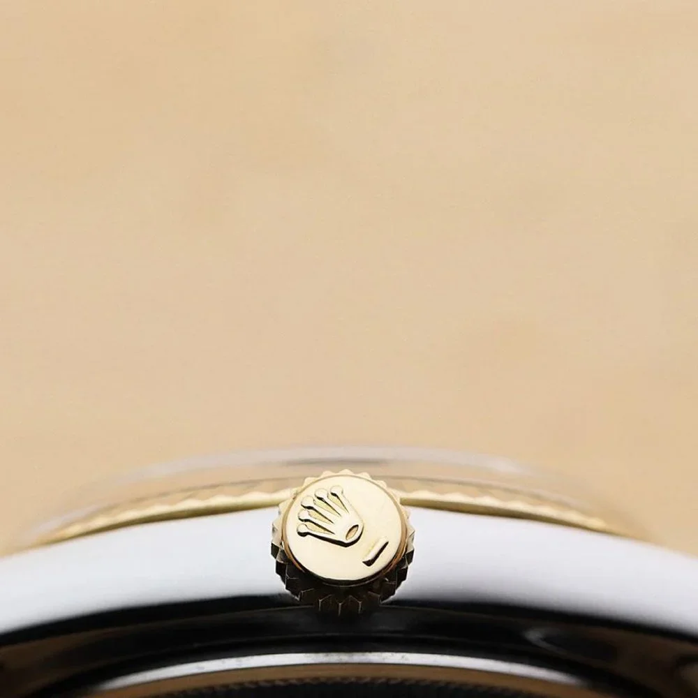 Rolex Men's 36mm Two Tone Black Watch! Mint!!